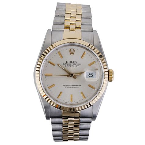 rolex datejust silver dial 36mm|rolex 36mm two tone.